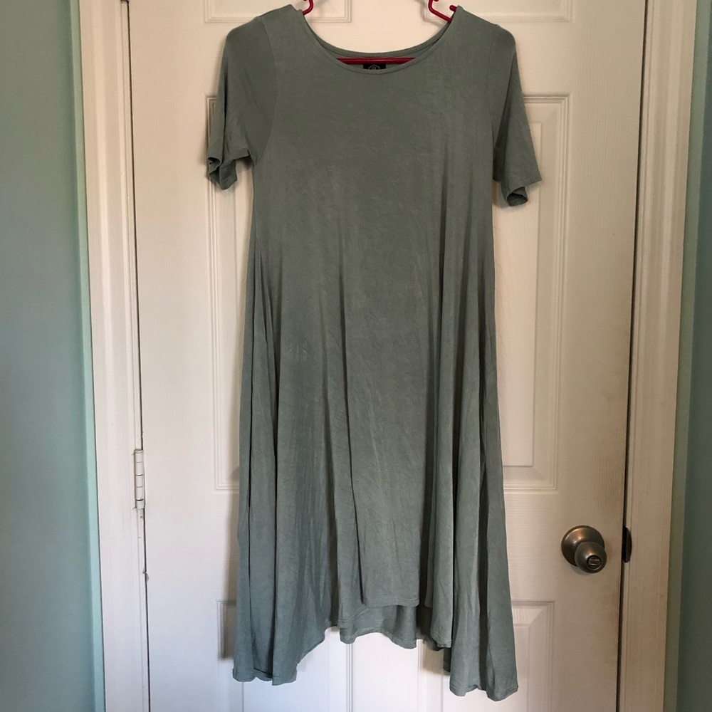 Agnes & Dora Joplin swing dress XS sage green
